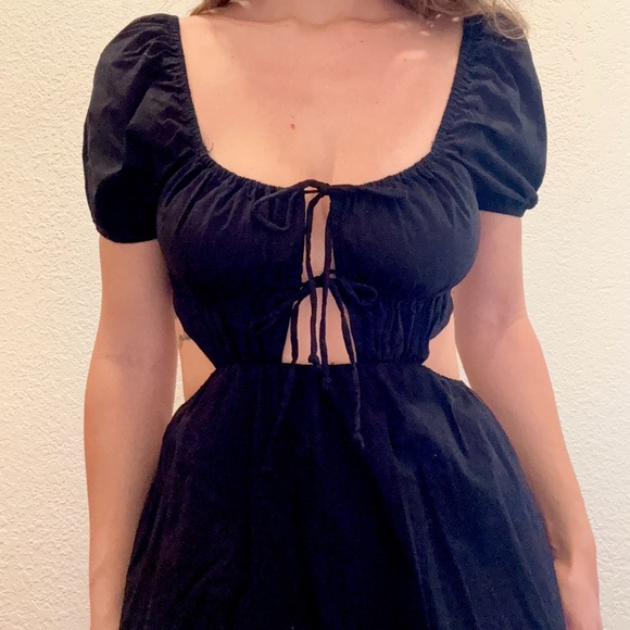 Cotton Candy Dresses & Skirts - Black Cotton Dress with cutouts